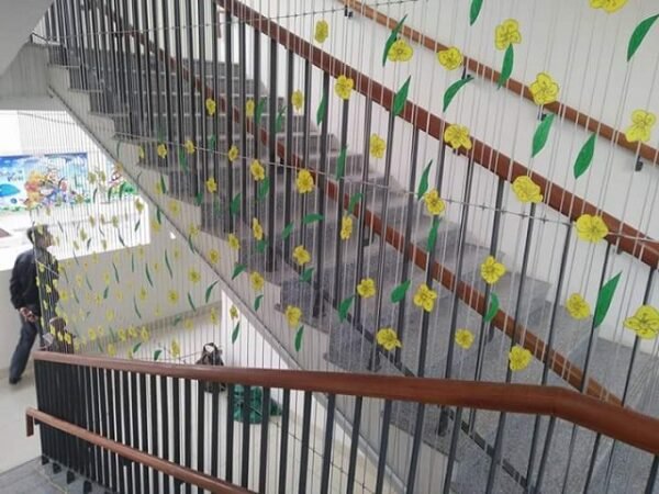 Lưới an toàn cầu thang trường mầm non - Hình ảnh 3