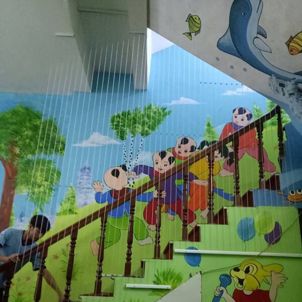 Lưới an toàn cầu thang trường mầm non - Hình ảnh 4